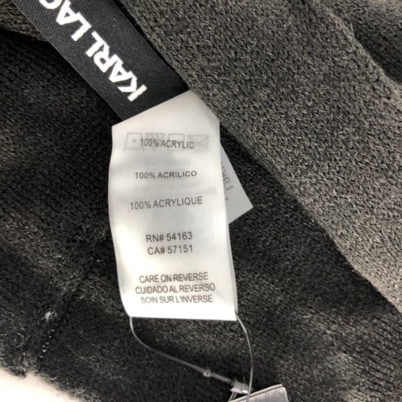 Karl Lagerfeld Women Infinity Black Winter Scarf - Picture 4 of 6